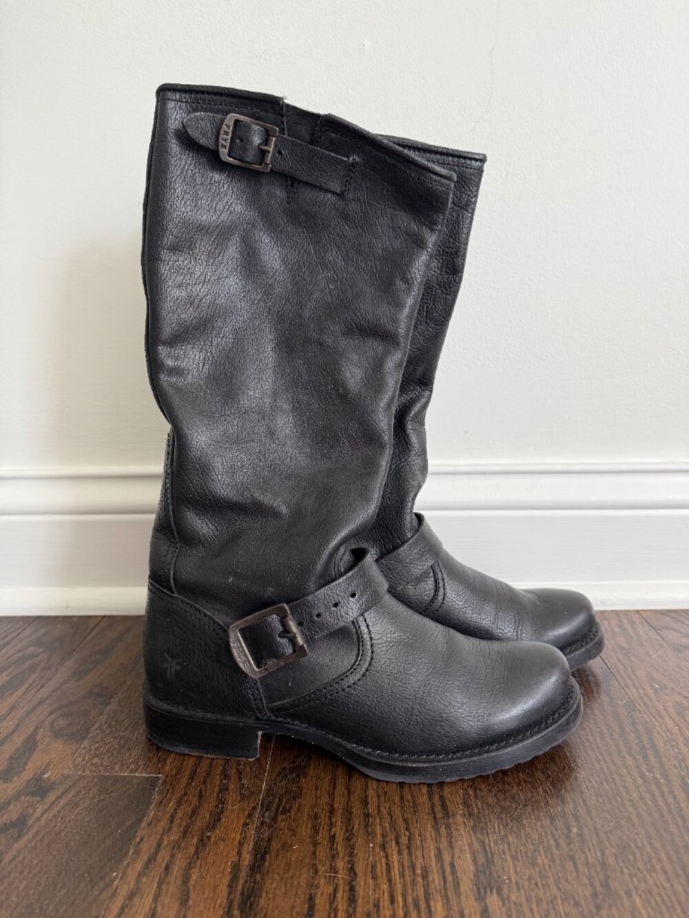 Frye Veronica Slouch Boots, 7 1/2, Black